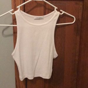 cropped zara tank